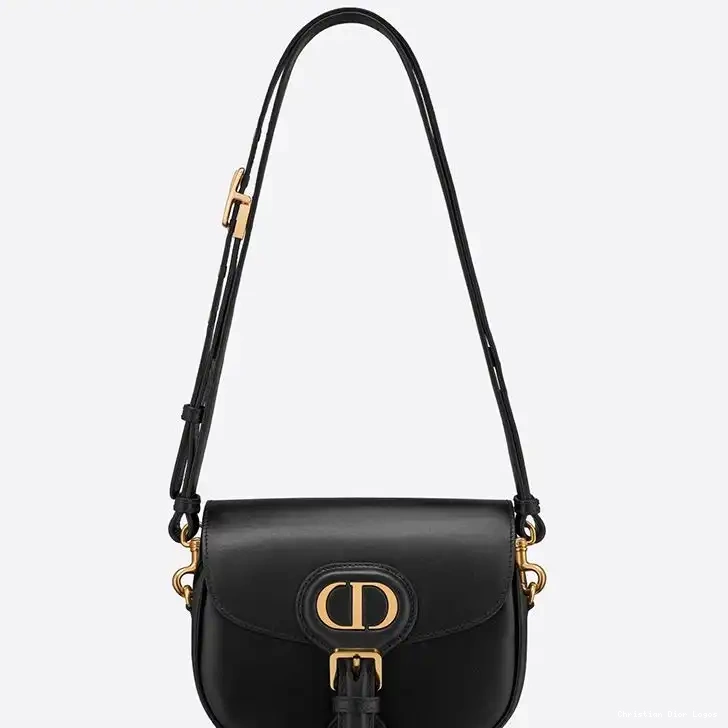 Cheap Dior Box Bag Bobby Small Black Calfskin 0504 Luxury
